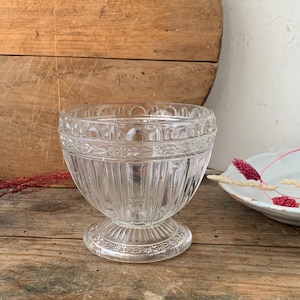 antique French glass bowl/pot