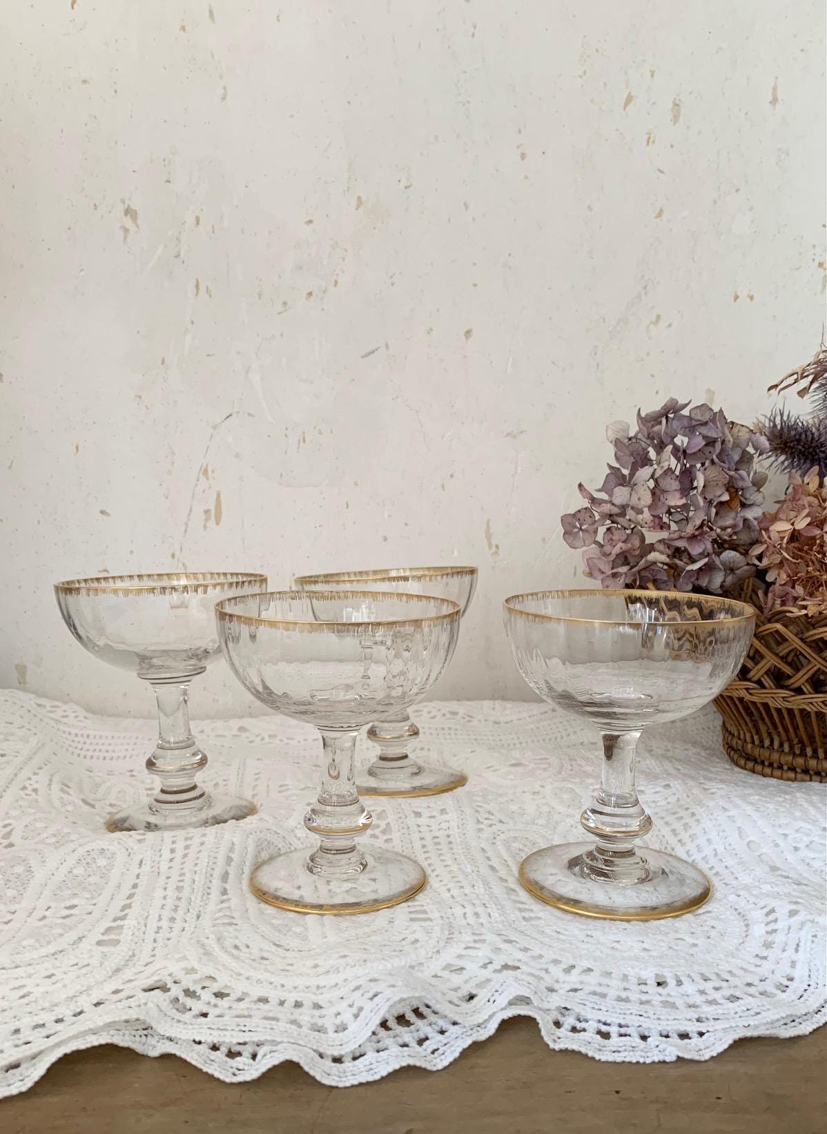 Antique coupe glass - Etsy 日本