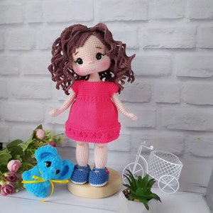 CUSTOM DOLL/Personalized Crochet Doll – Handmade Amigurumi Toy – Custom Soft Doll Gift