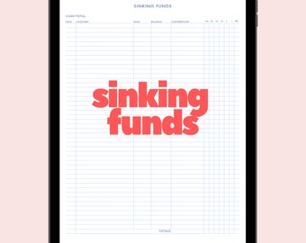 Sinking Funds Planner | Cash Denominations + Zero-Based Budget + Dave Ramsey Inspired