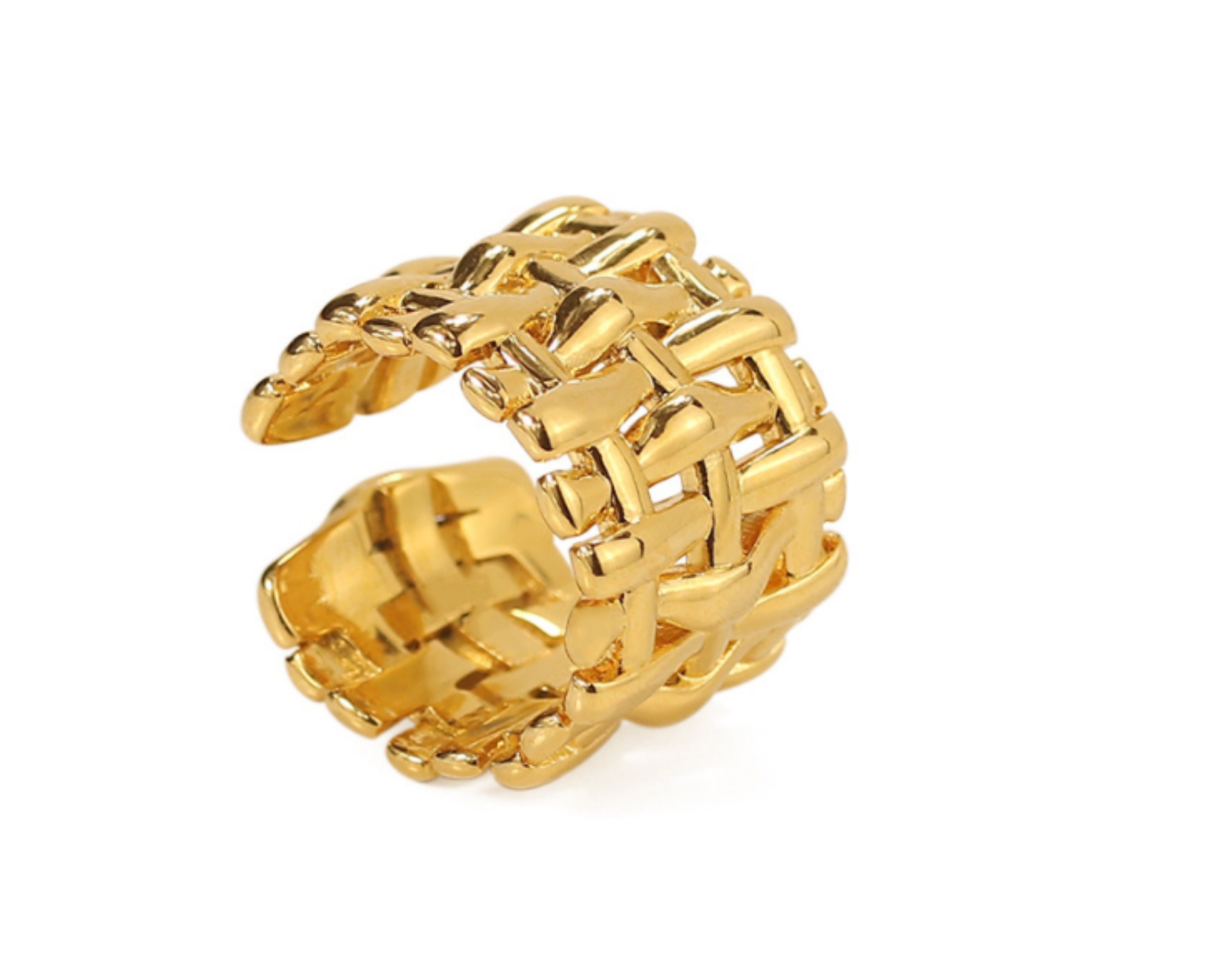 CHUNKY WOVEN RING - Etsy