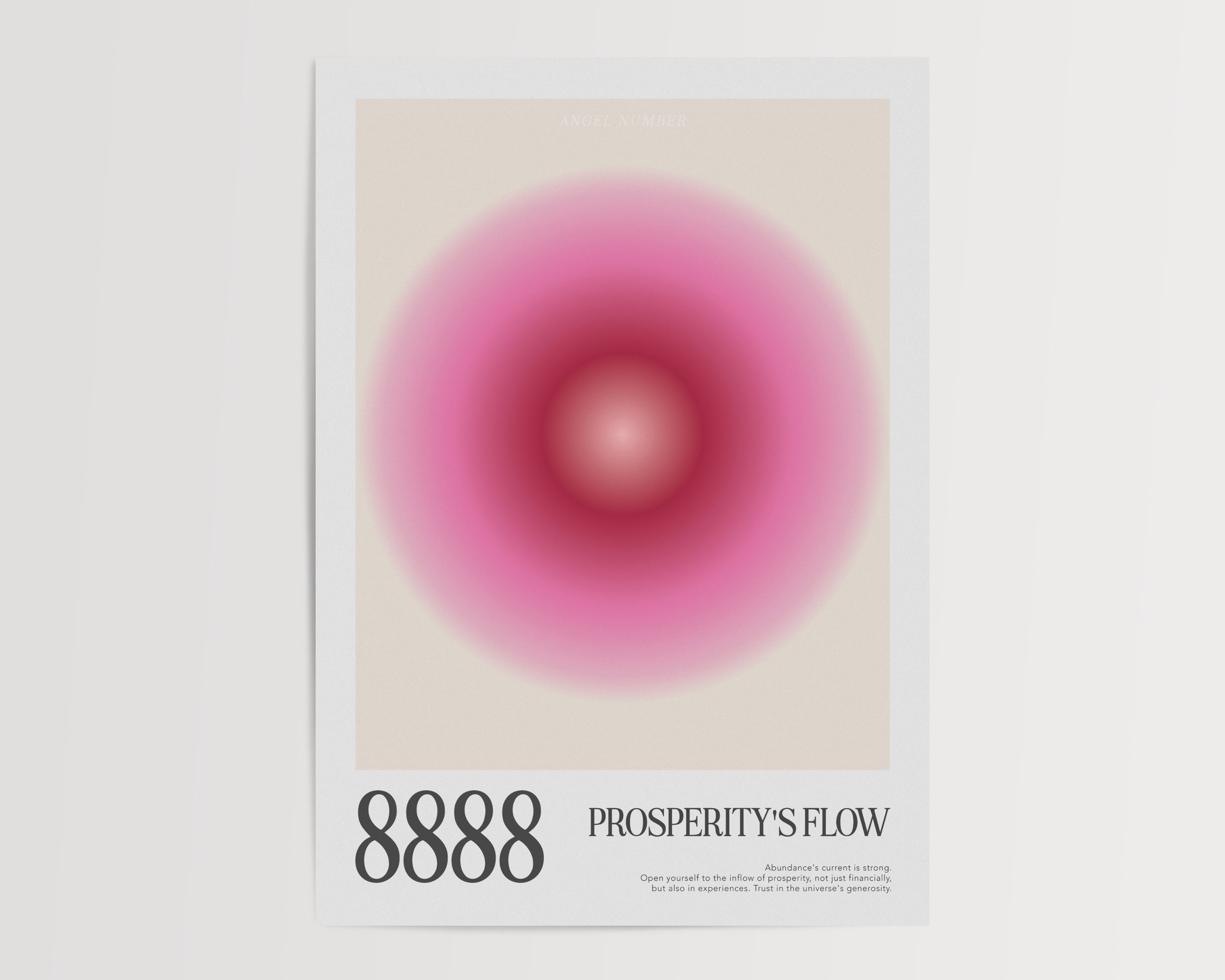 はるぴぴ/ポスター 8888 Angel Number Poster Aura Poster Aura Print Angel Number Print