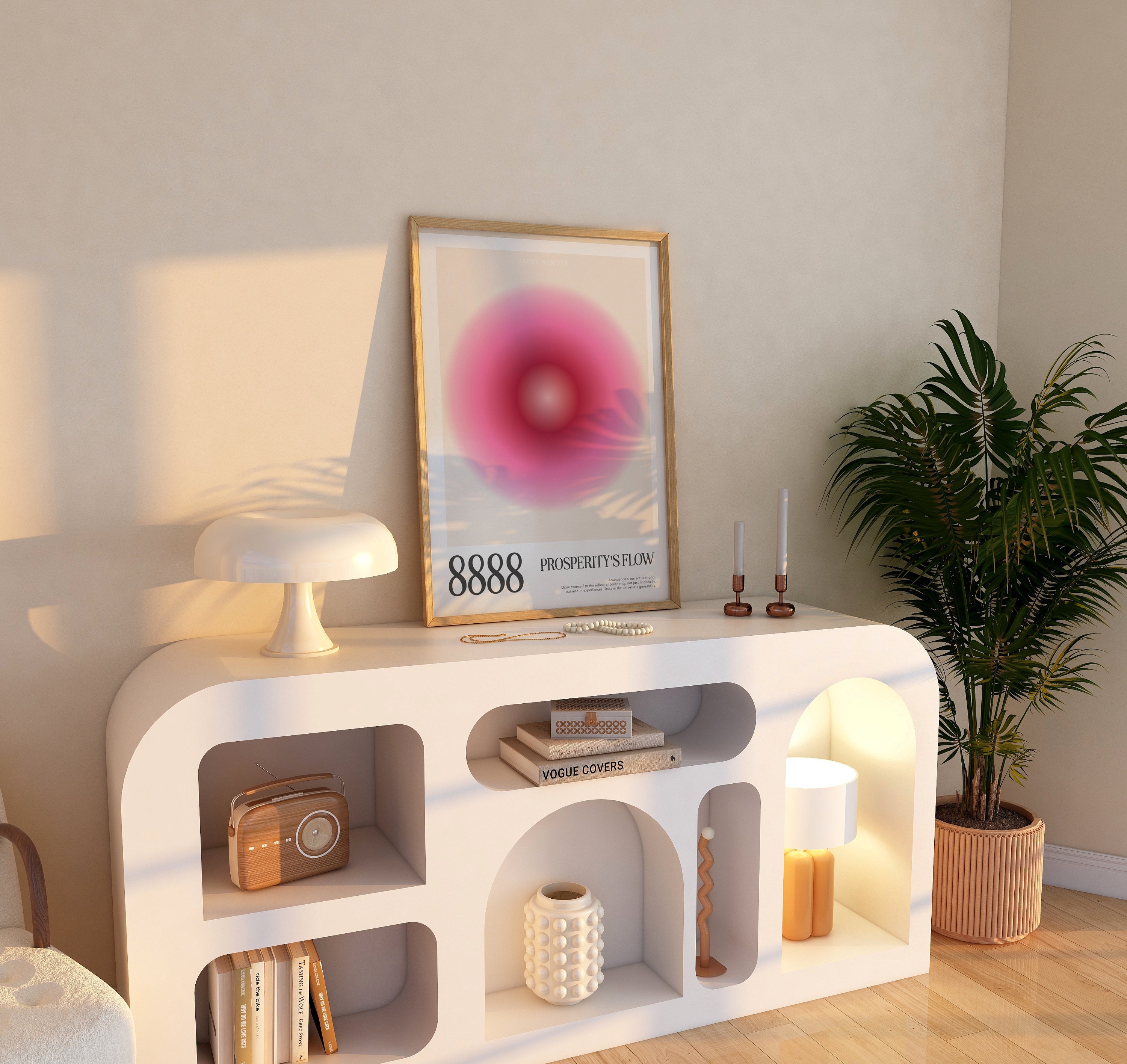 8888 Angel Number Poster Aura Poster Aura Print Angel Number Print