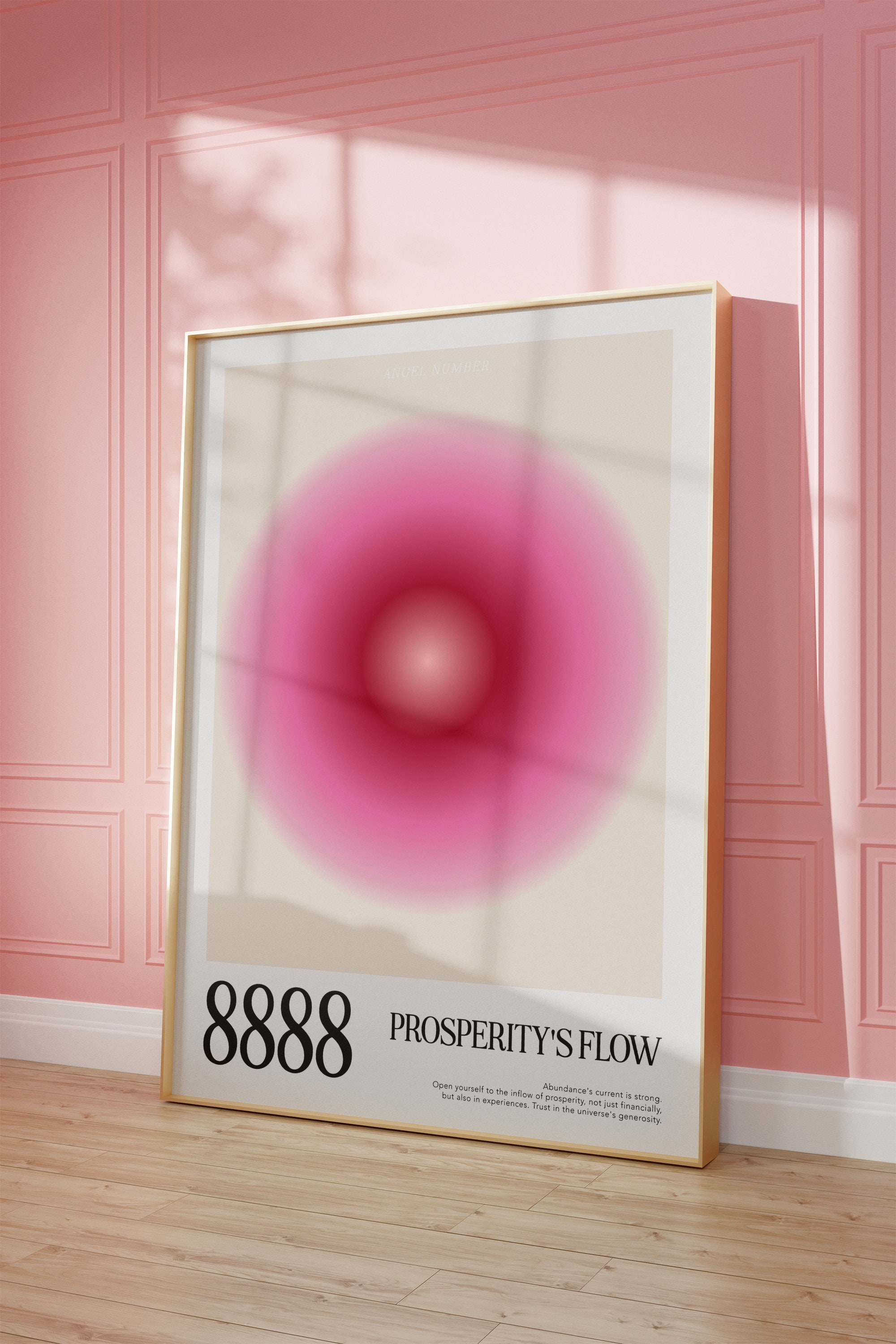 8888 Angel Number Poster Aura Poster Aura Print Angel Number Print