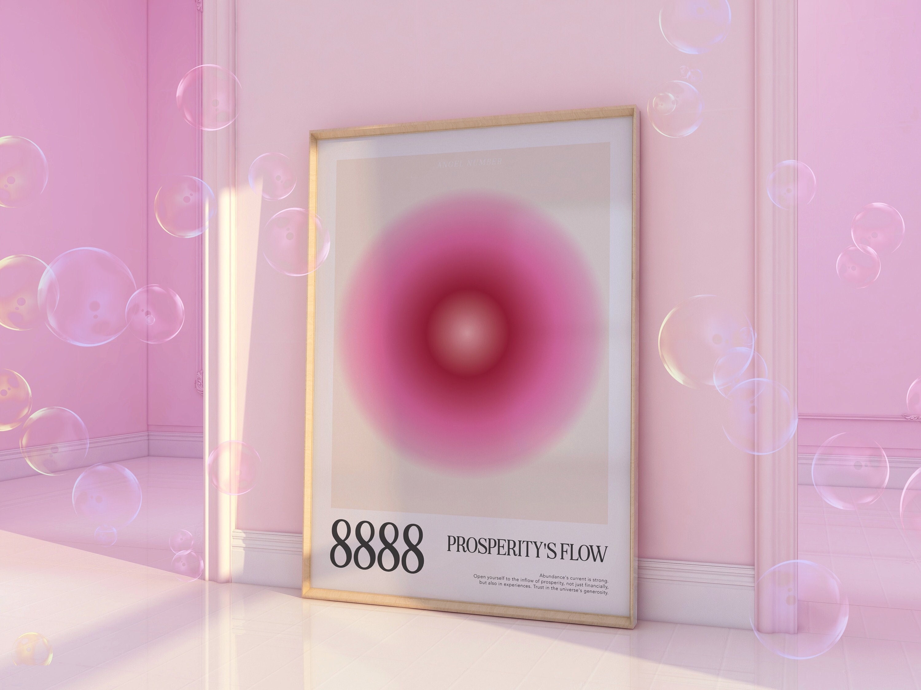 はるぴぴ/ポスター 8888 Angel Number Poster Aura Poster Aura Print Angel Number Print