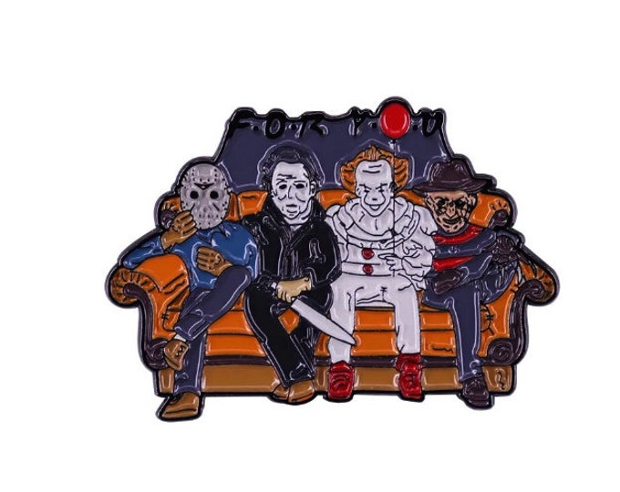 Horror Movie Enamel Pin - Friend's Couch