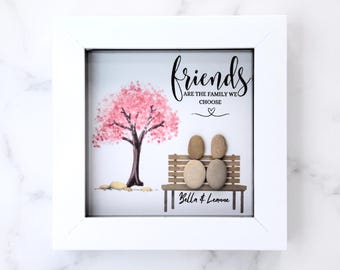 Personalised Soul Sister Pebble Art Gift - Friend Like a Sister Keepsake