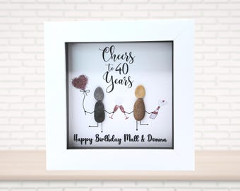Personalised Birthday Pebble Art: Handmade Milestone Gift