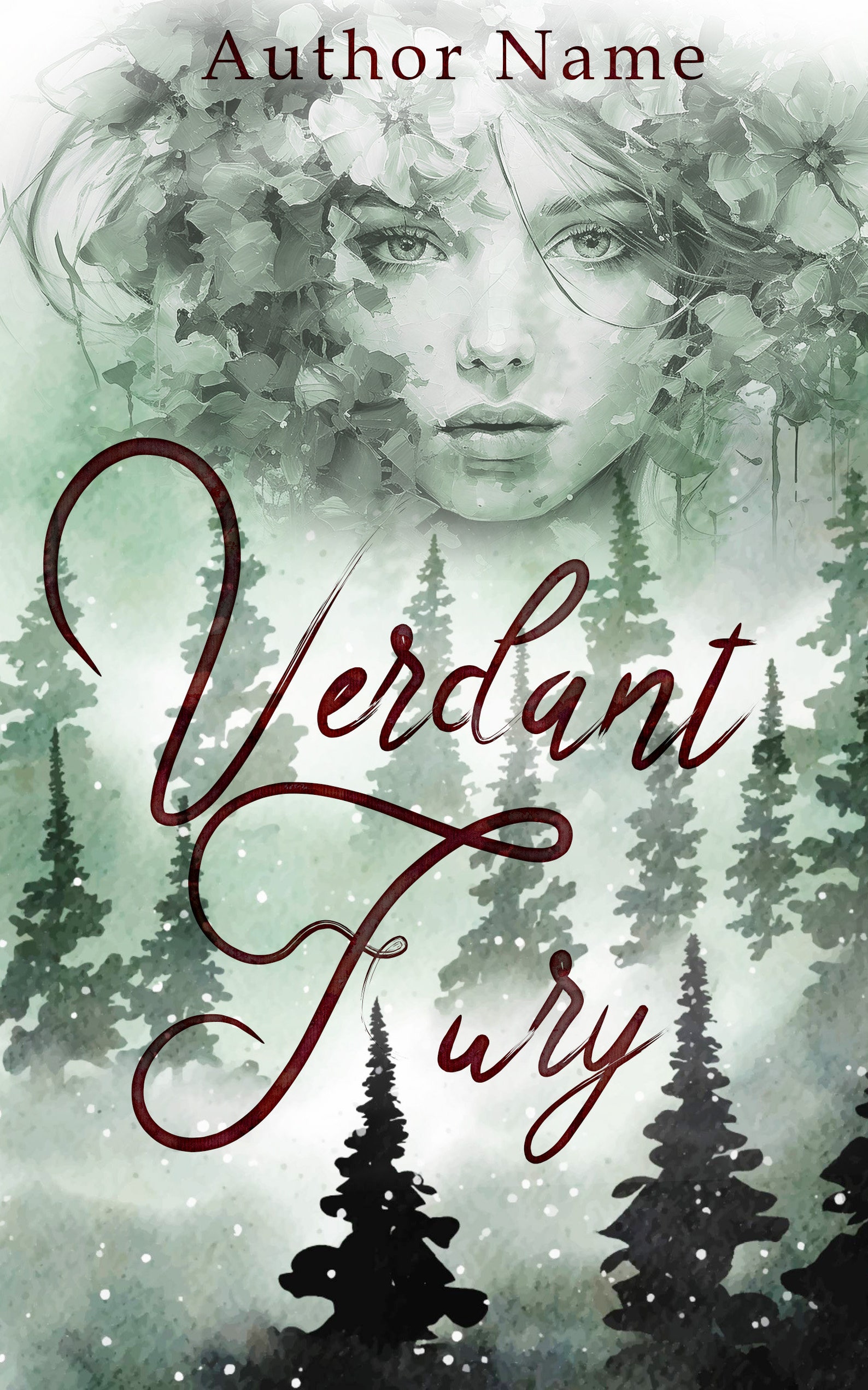 Premade Book Cover, Kindle Ebook, Fantasy Romance Book Cover, Book