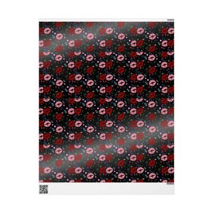 Lips Gift Wrapping Paper Christmas Red Lip Gift Wrapping Paper