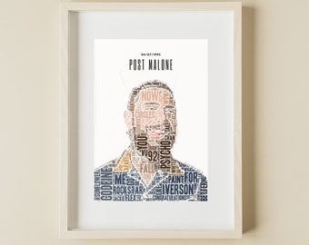 Post Malone Poster / Pop Artwork