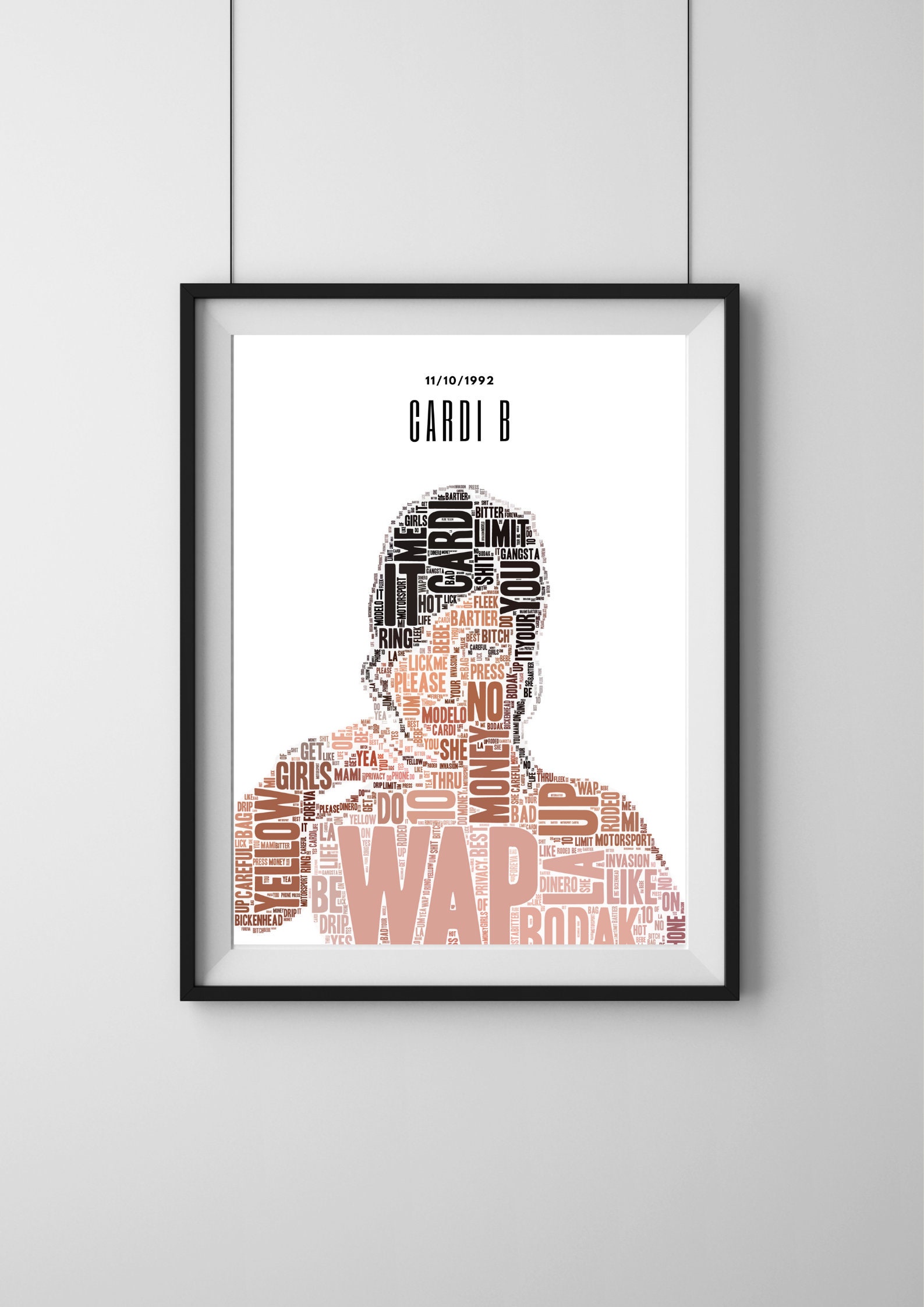 Cardi B Poster / Hip Hop Artwork - Etsy