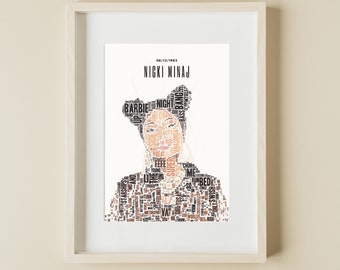 Nicki Minaj Poster / Hip Hop Artwork