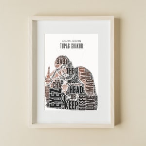 Tupac Shakur Poster / Classic Hip Hop Artwork