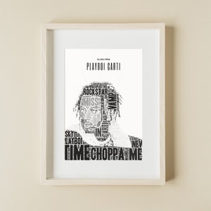 Playboi Carti Poster / Hip Hop Kunstwerk