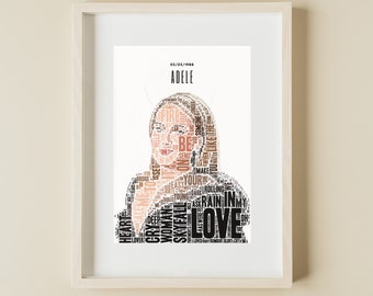 Adele Poster / Pop Artwork