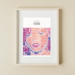 Rihanna Poster / Pop Artwork