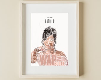 Cardi B Poster / Hip Hop Artwork