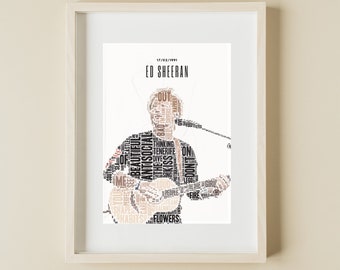 Ed Sheeran Poster / Pop Artwork
