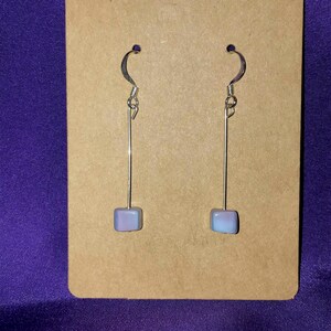 Earrings : Sterling with Blue with tint of purple