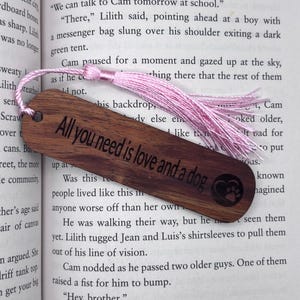Nature Inspired : Koa Wood Dog Themed - All You Need Bookmark