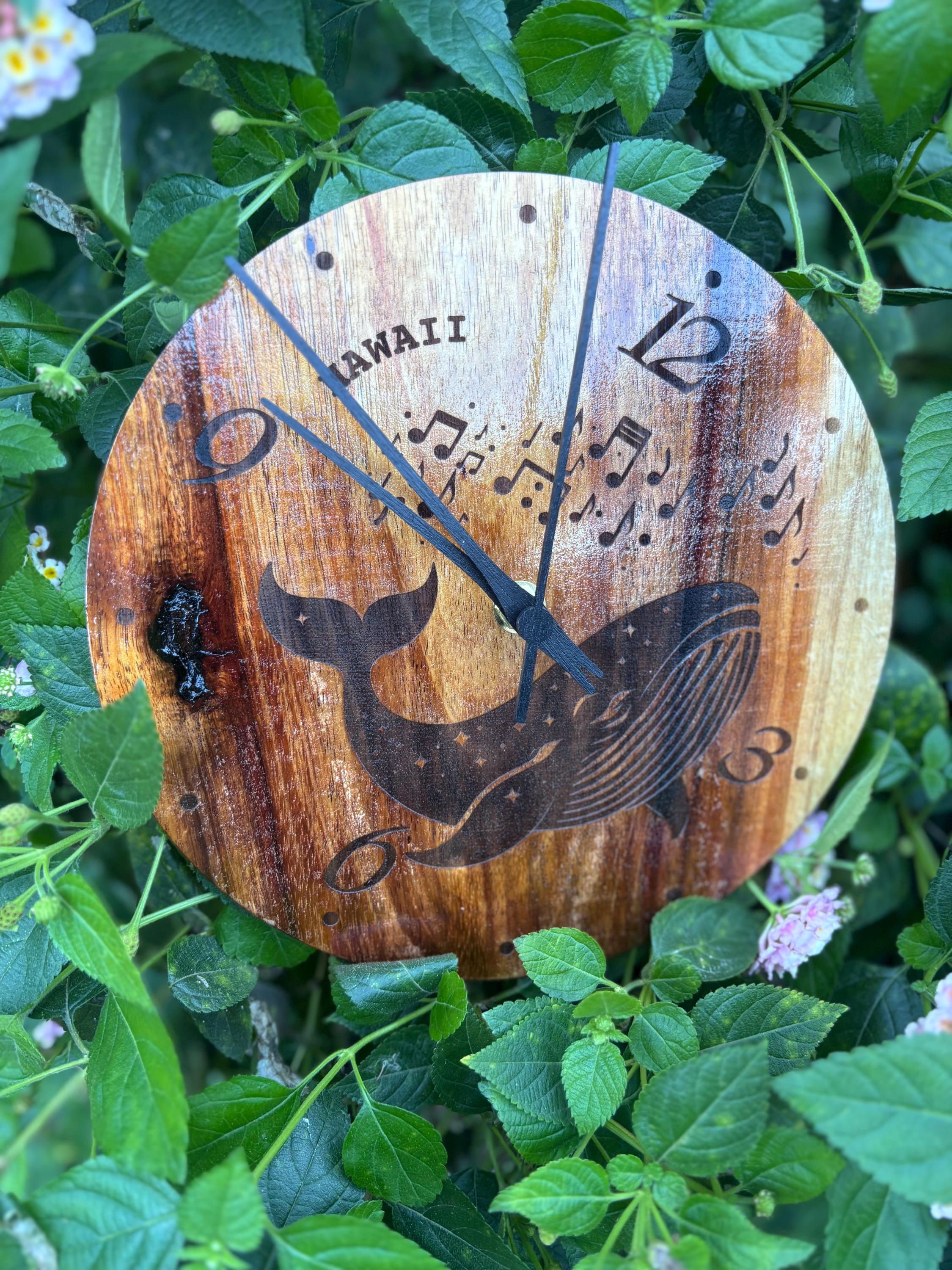 Koa Wood Clock Hawaii - Etsy