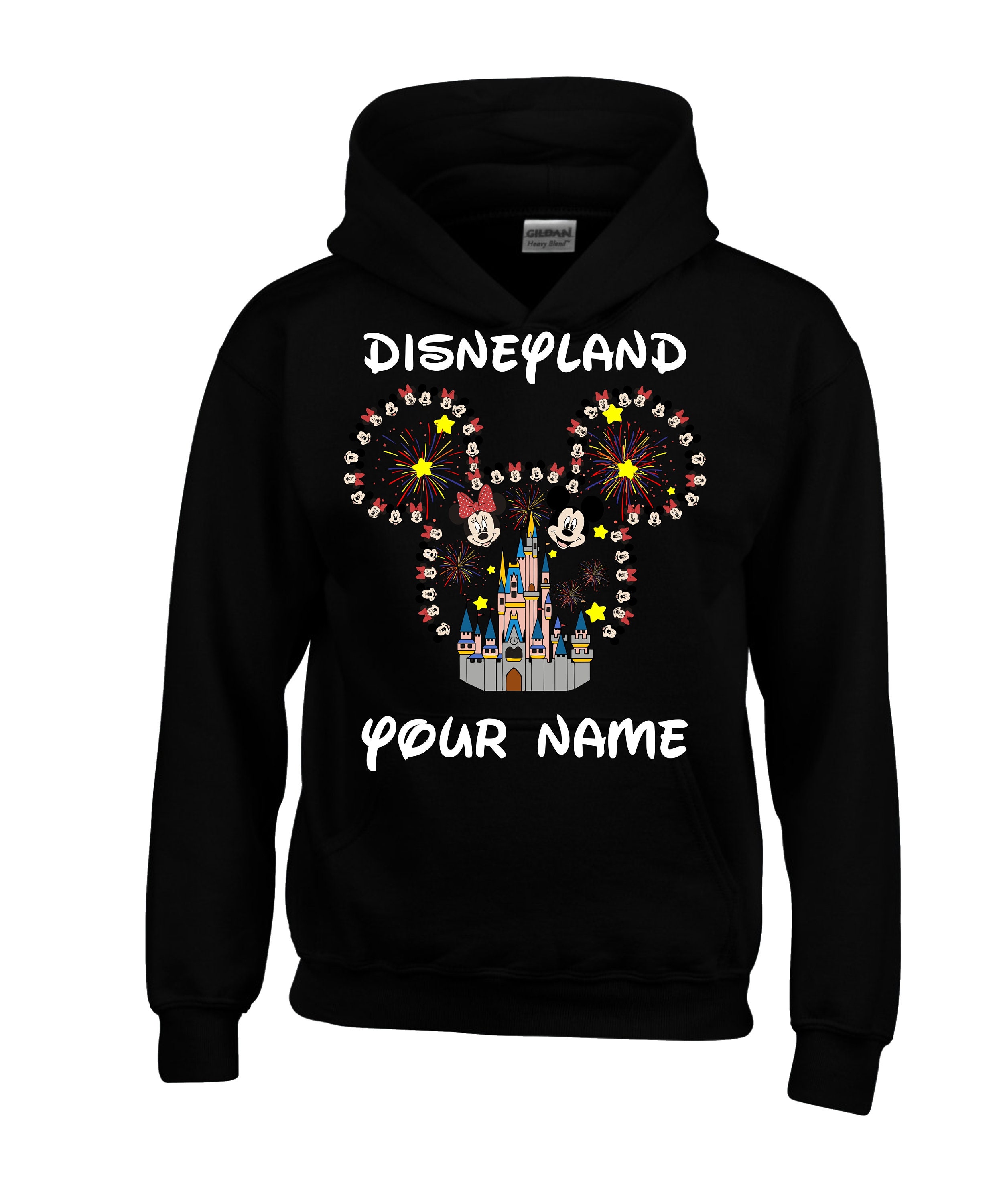 Personalized Disneyland Paris 2025 Mickey Minnie Hoodie, Family