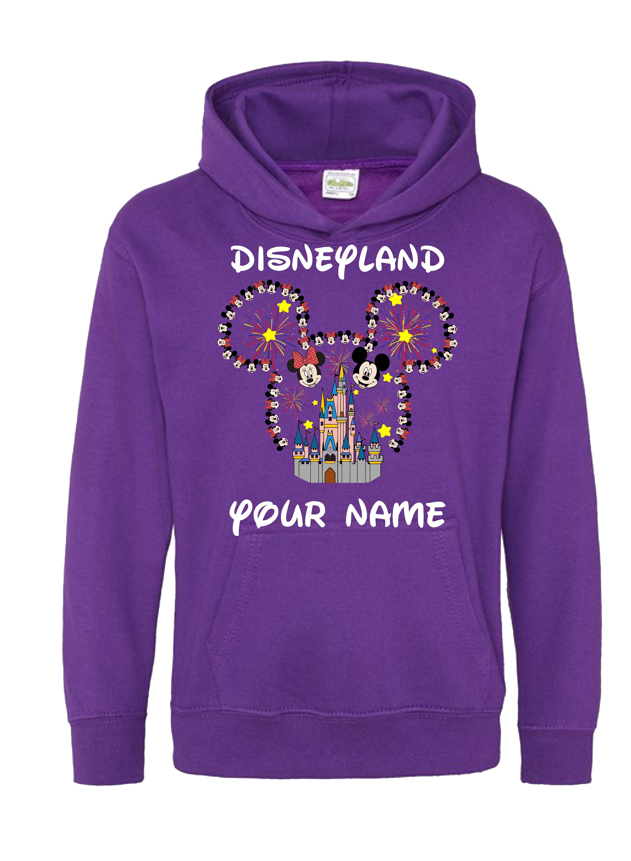Personalized Disneyland Paris 2025 Mickey Minnie Hoodie, Family
