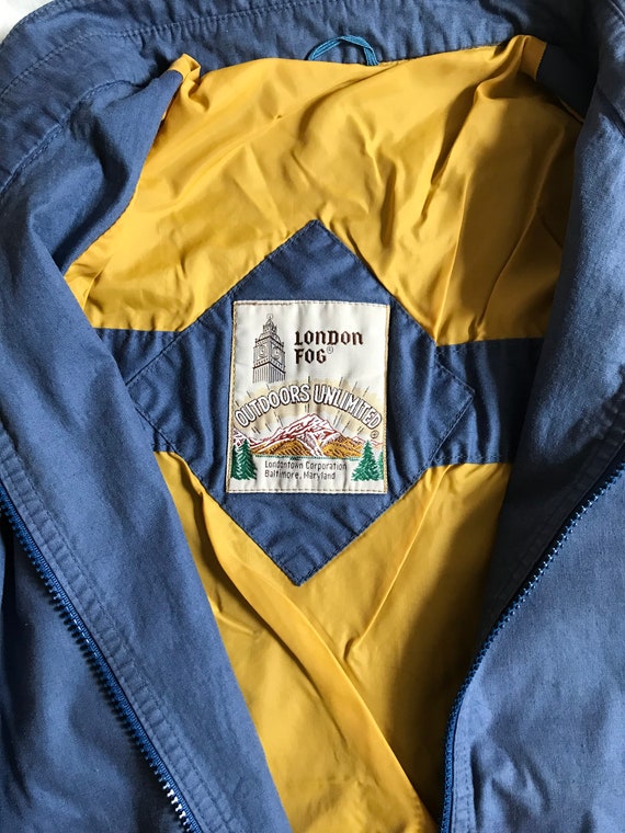Vintage Slate Blue London Fog Jacket, Windbreaker - image 4