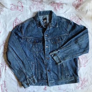 Vintage Semi-Stoned Washed Lee Denim Jean Jacket
