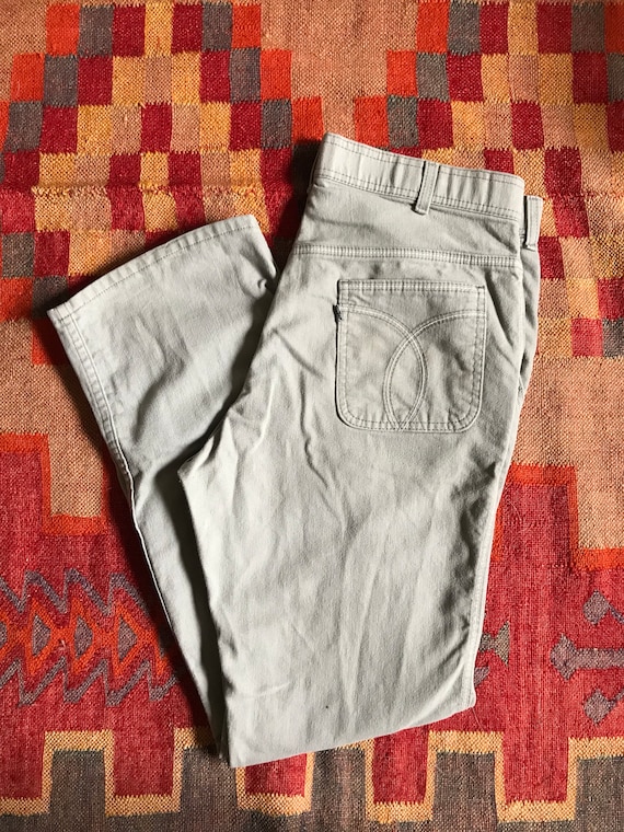 Vintage 70’s Gray “Levi’s For Men” Straight Leg Tr