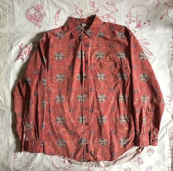 Vintage 90’s Southwest Style Button Up Shirt - image 1