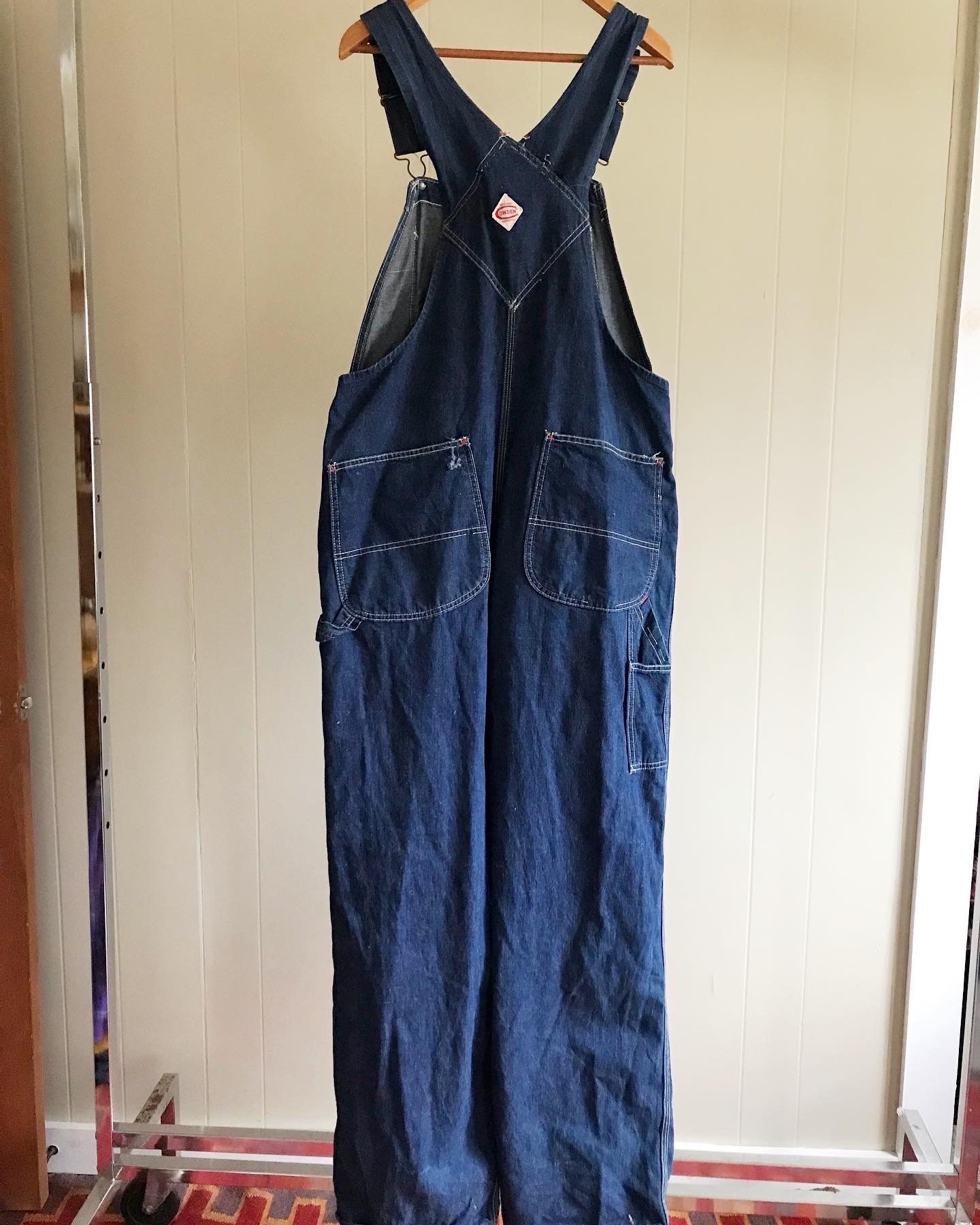 Vintage 70's Lee Sanforized Denim Overalls Men's 29x32 USA