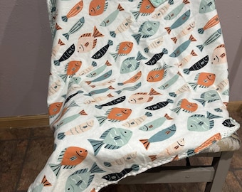 Personalized Boy Minky Blankets