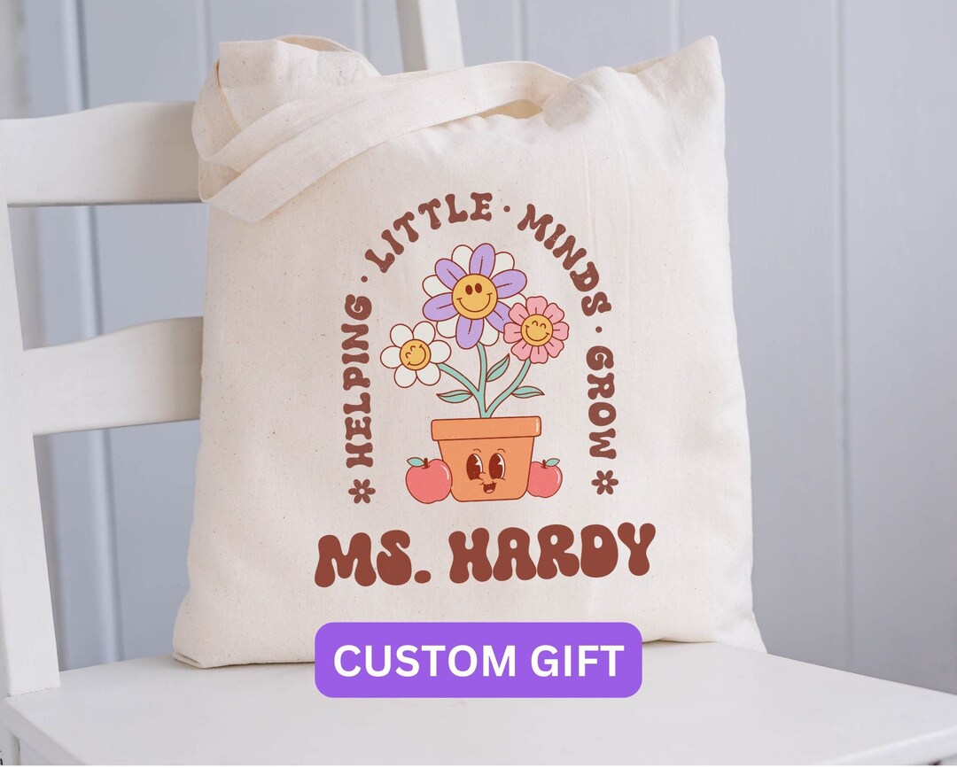 Teacher Appreciation Gift, Custom Teacher Bag, Personalized Teacher ...
