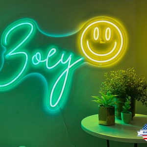 Signo de nombre de neón personalizado / Decoración de niños / Decoración de dormitorio / Habitación de niñas / Niños / Signo de guardería / Letras de guardería / Decoración de guardería