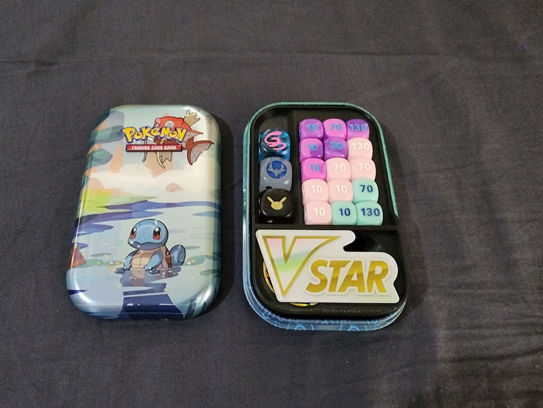 Pokemon Mini Tin Insert Holds Dice, Coins, and Vstar Token Etsy