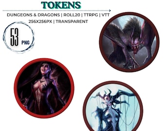 53 Token Vampiri per D&D [VTT, D&D, Roll20, TTRPG]