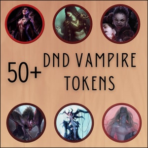 53 DnD Vampire Creature Tokens
