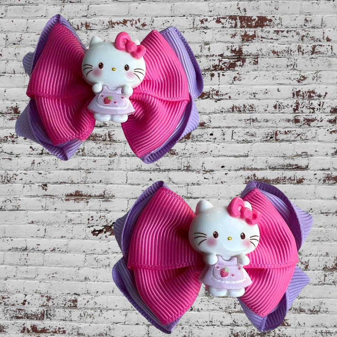 Hello Kitty Hair Bows for Babies and Toddlers Cute Hair - Etsy