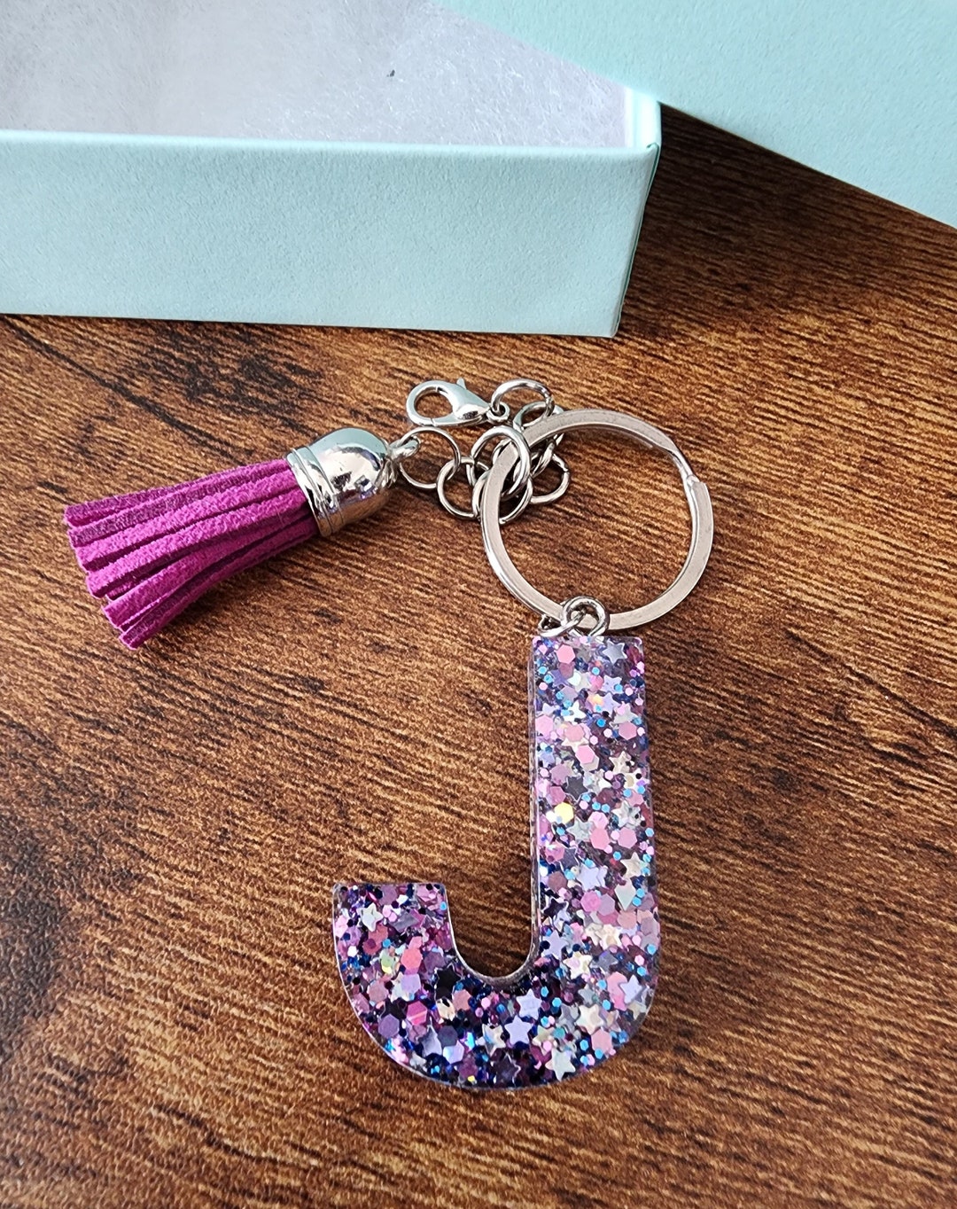 ★BLACK PURPLE☆Charlang Keyring Keychain-Purple Shimmer Skull – PW Designs