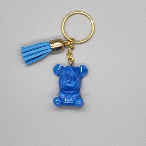 Gold colored Teddy Bear bear Key ring