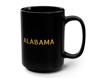 Alabama Ceramic Coffee Mug (15oz) - State Souvenir Gift