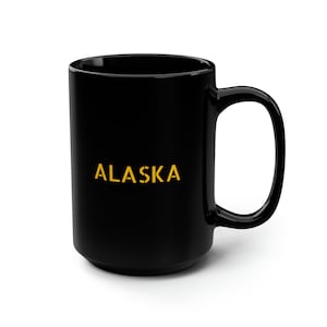Alaska Coffee Mug 15 Oz | Unique Coffee Cup Gift | Perfect for Home & Office | USA State Design