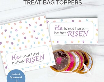 Easter Scripture Treat Bag Toppers: Classroom Goody Bag (Digital Download)