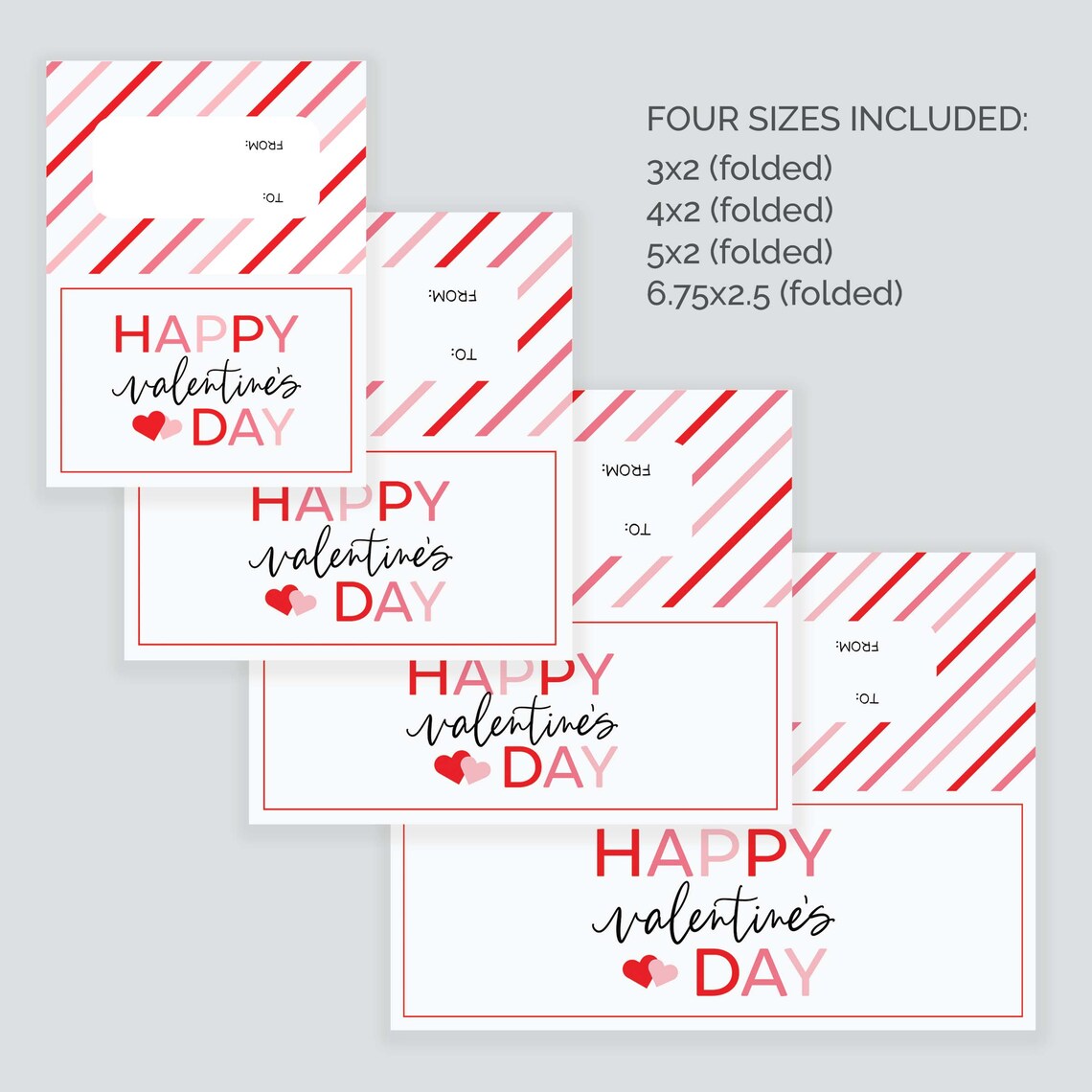 Valentines Treat Bag Topper Classroom Valentines Day Cookie Bag Topper ...