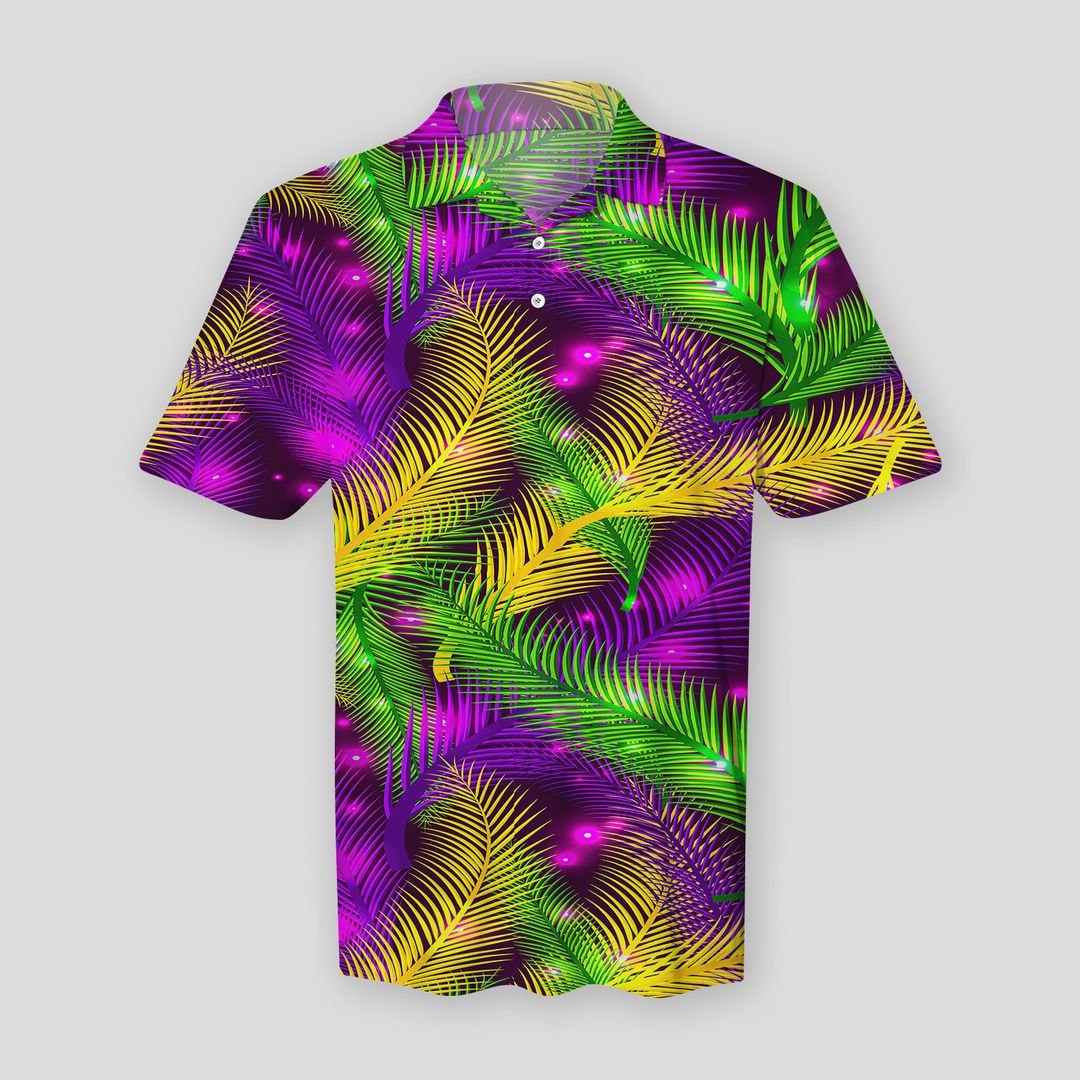 mardi gras collared shirts