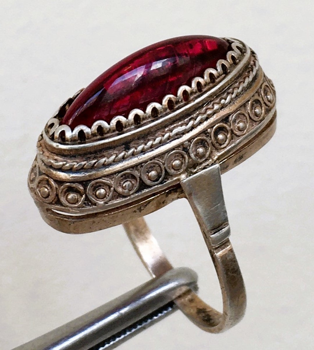 通販 Silver Sterling Vintage Ring, Ring 875, Ring Silver Soviet アクセサリー