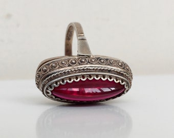 Vintage Sterling Silver Ring, Soviet Silver Ring 875, Ring