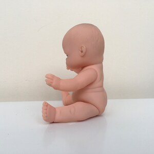 Vintage Soft Rubber Baby Doll: Blue Eyes, 4.7in Toy image 6